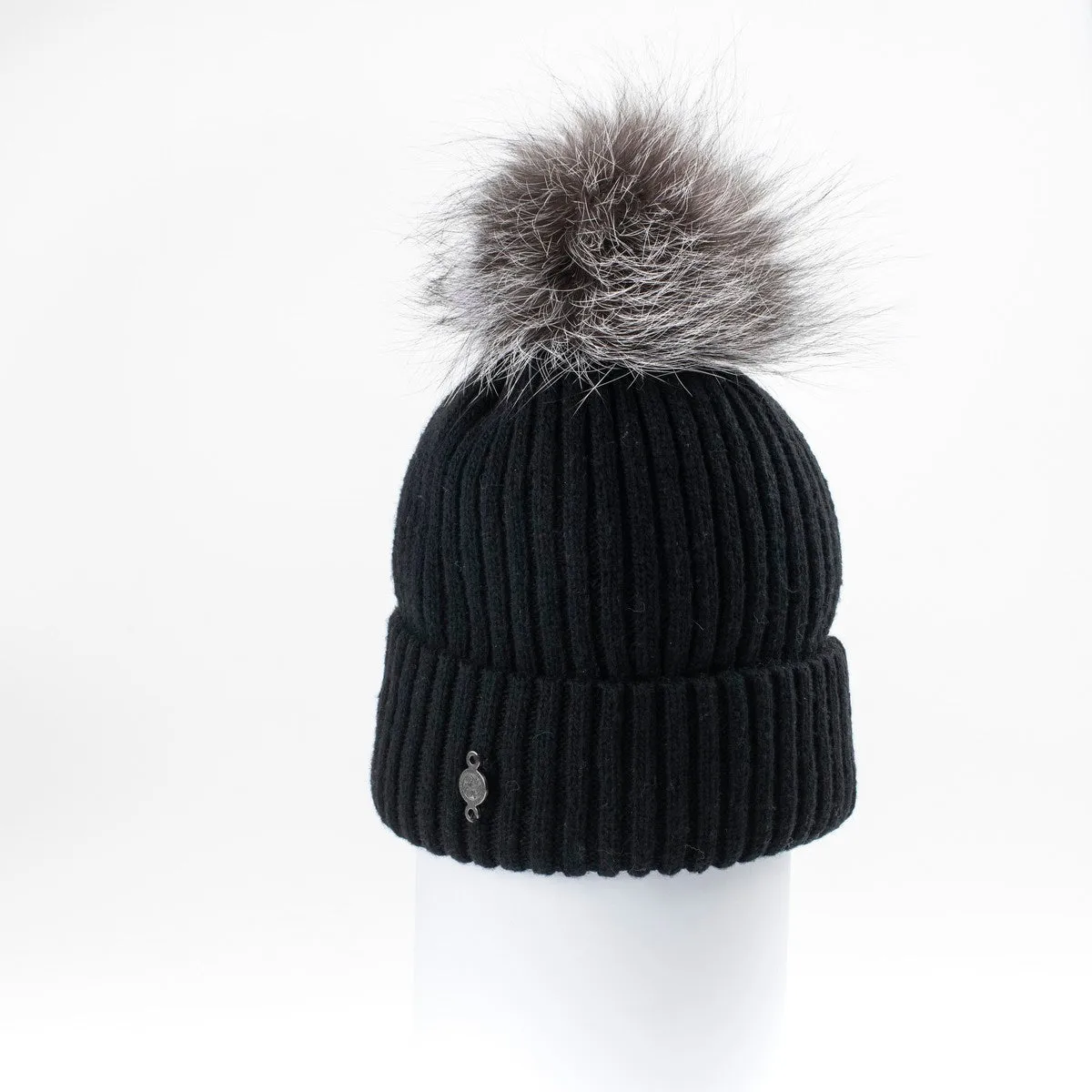 Classic Beanie with Pom Women's