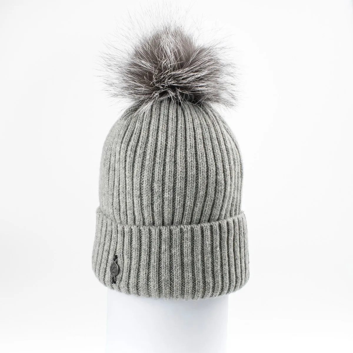 Classic Beanie with Pom Women's