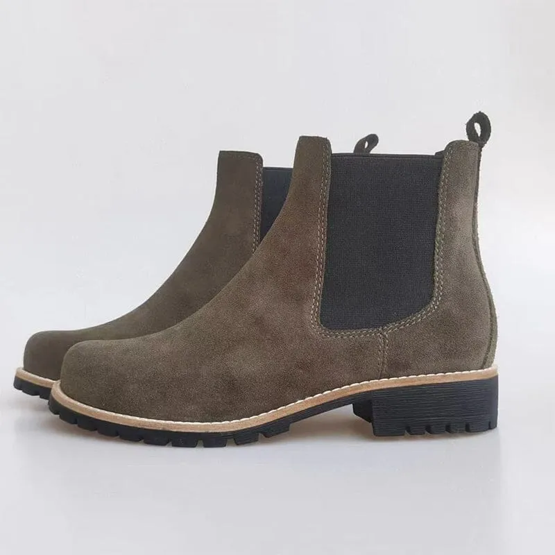 Classic Chelsea Boots Handmade Genuine Leather Black/Grey/Brown