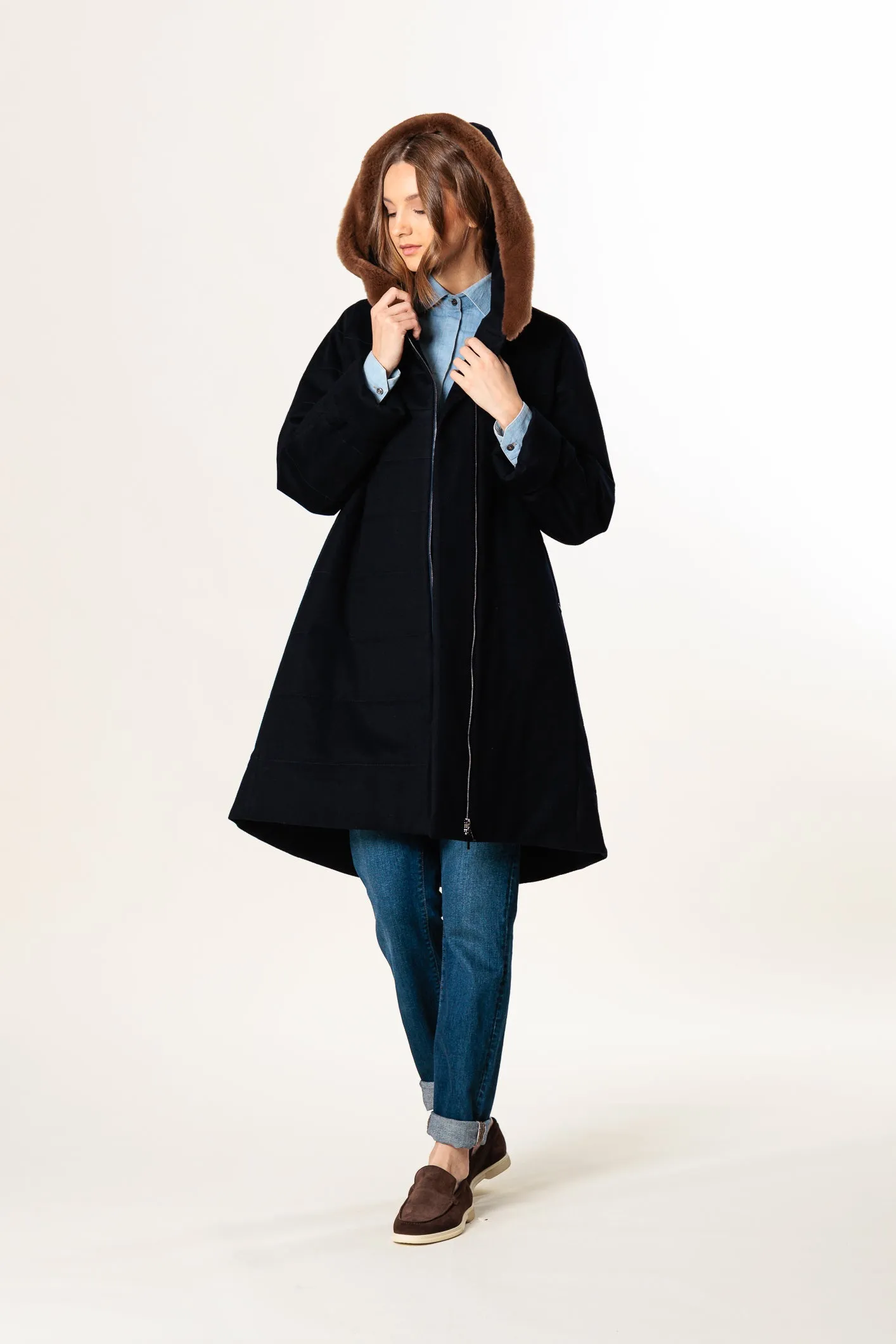 Coat "ICY F MIDI" / Loro Piana Storm System