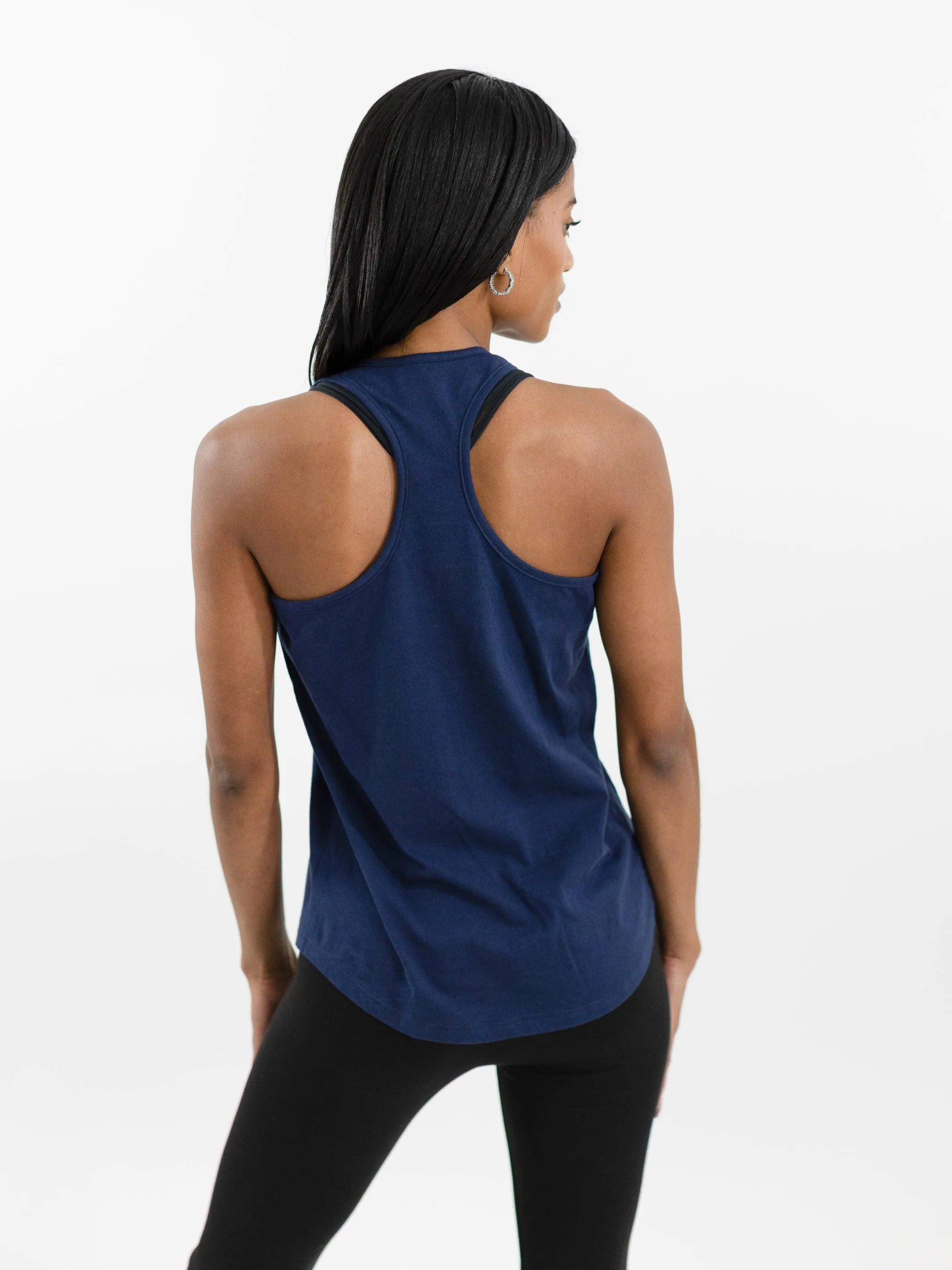 CorePower Yoga Pink Rainbow Racerback