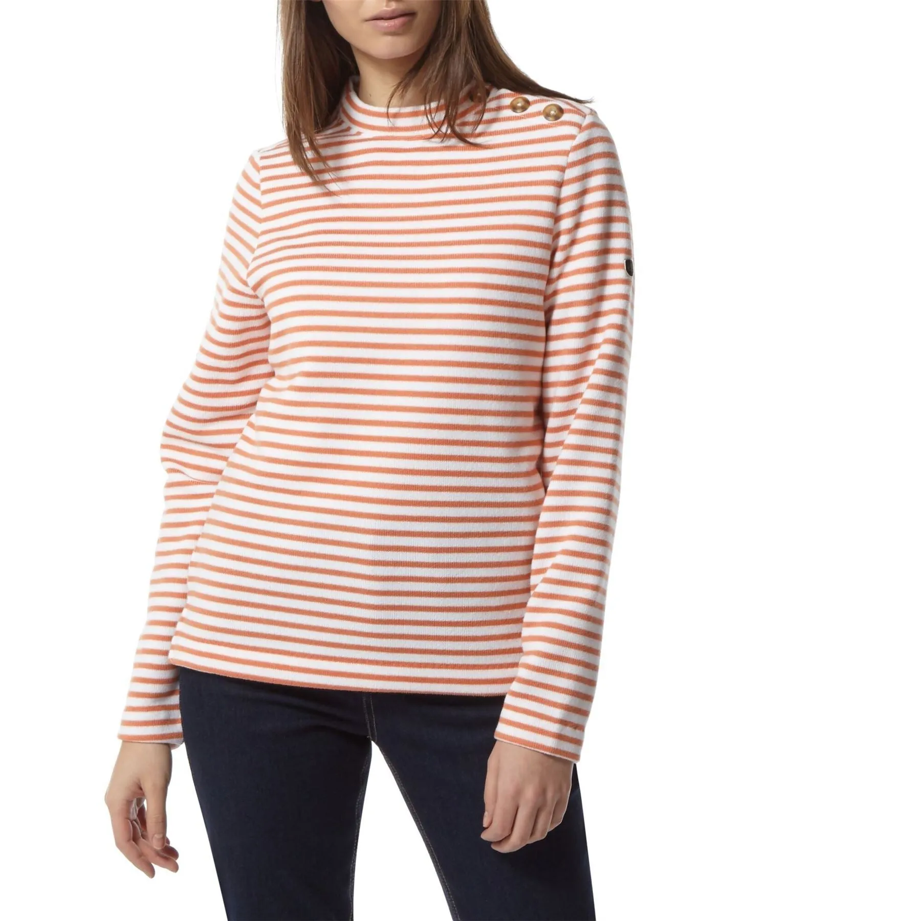 Craghoppers Womens Balmoral Striped Crew Neck Jersey