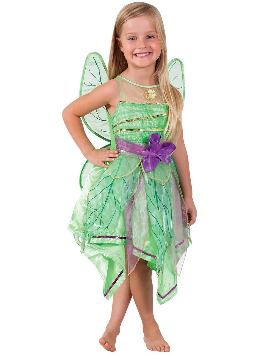 Crystal Tinker Bell Girls Fairy Dress Up Costume