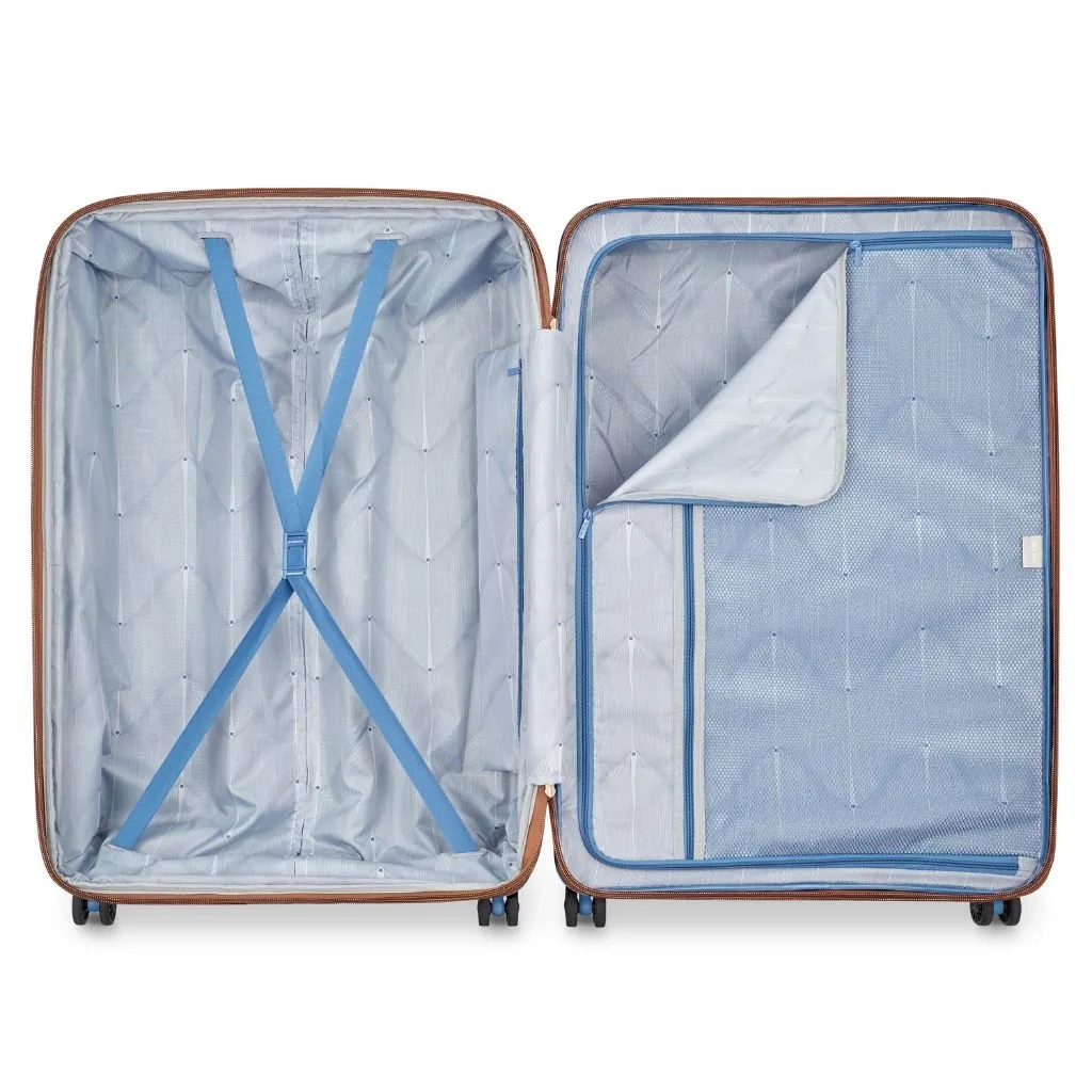 Delsey Freestyle 82cm Large Luggage - Sky Blue