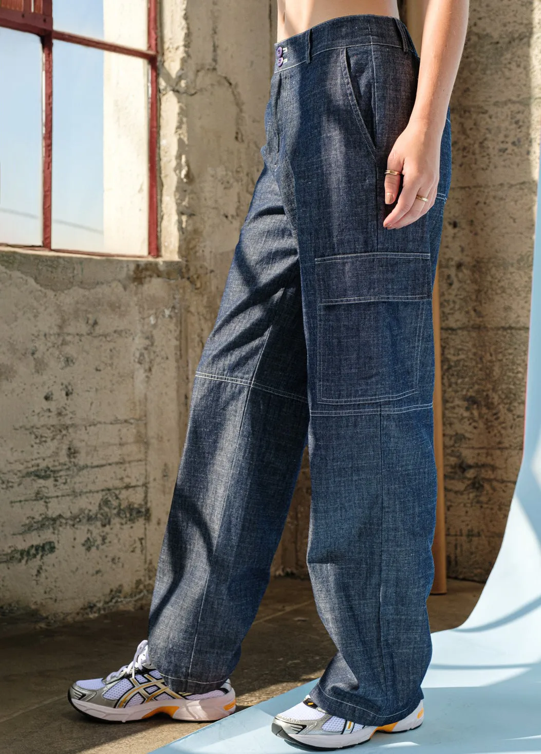 Denim Cargo Pant