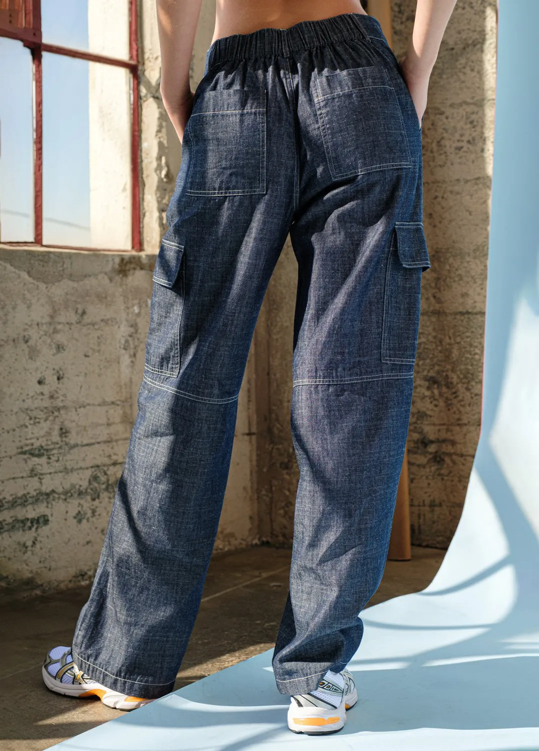 Denim Cargo Pant