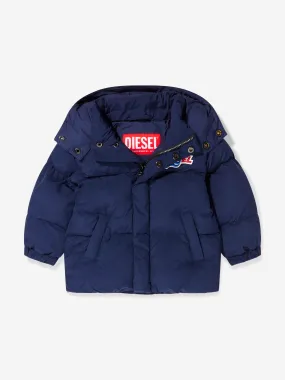 Diesel Baby Embroidered Logo Puffer Jacket