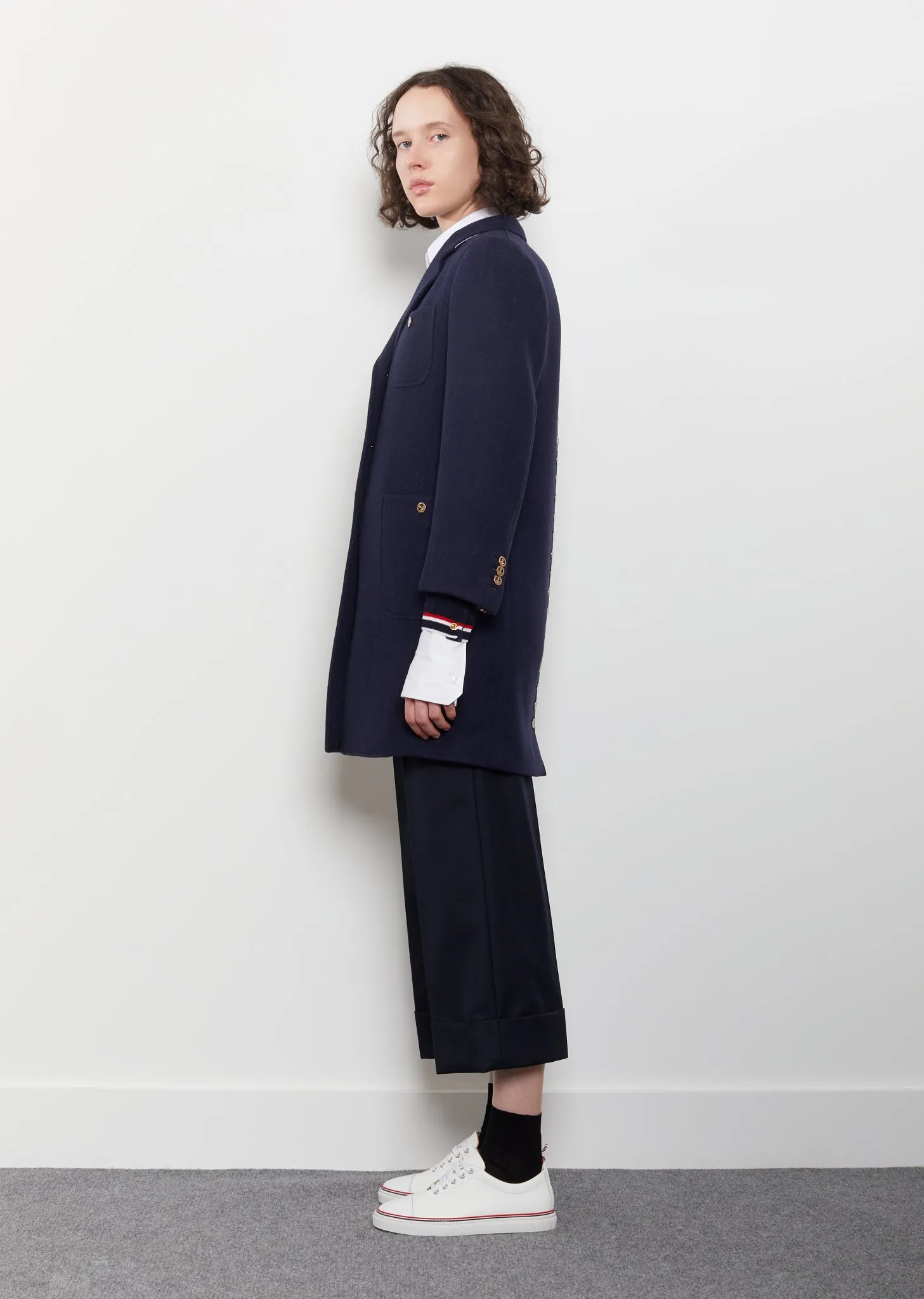 Double-Faced Melton Wool Coat