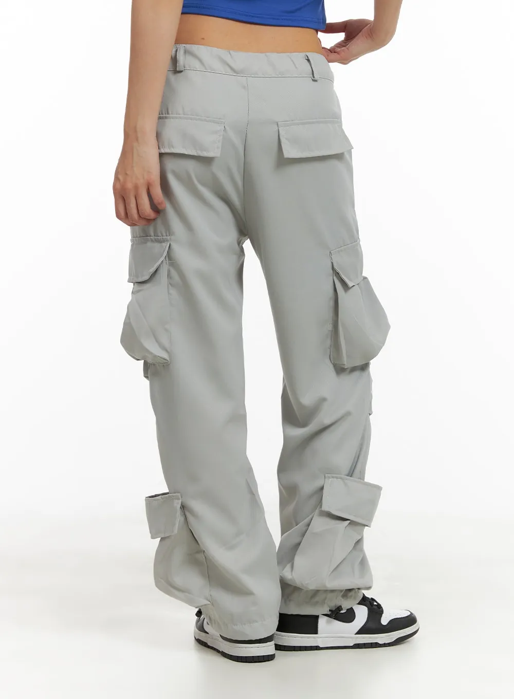 Double-Pocketed String Cargo Pants CA423