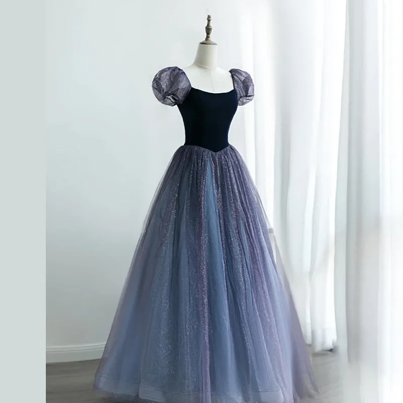 Dreamy Princess Puff Sleeves Prom Dress