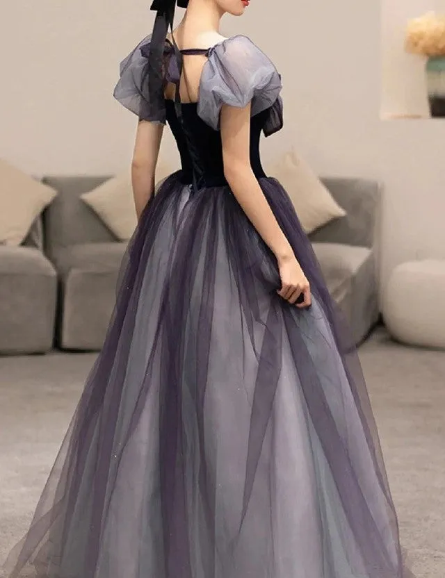 Dreamy Princess Puff Sleeves Prom Dress