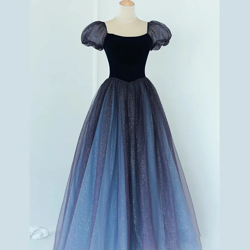 Dreamy Princess Puff Sleeves Prom Dress