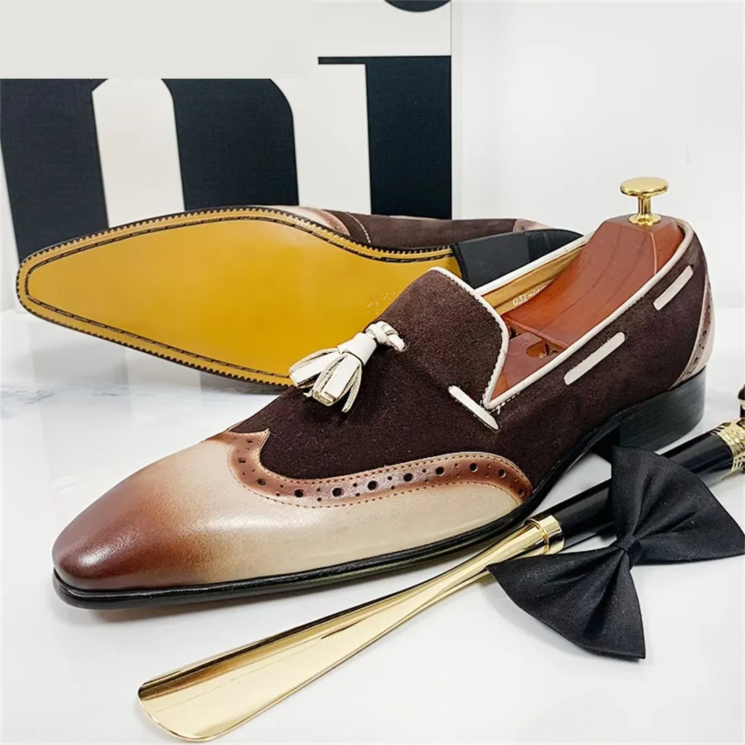 EliteStride Genuine Leather Prestige Pointed-Toe Loafers 1 2