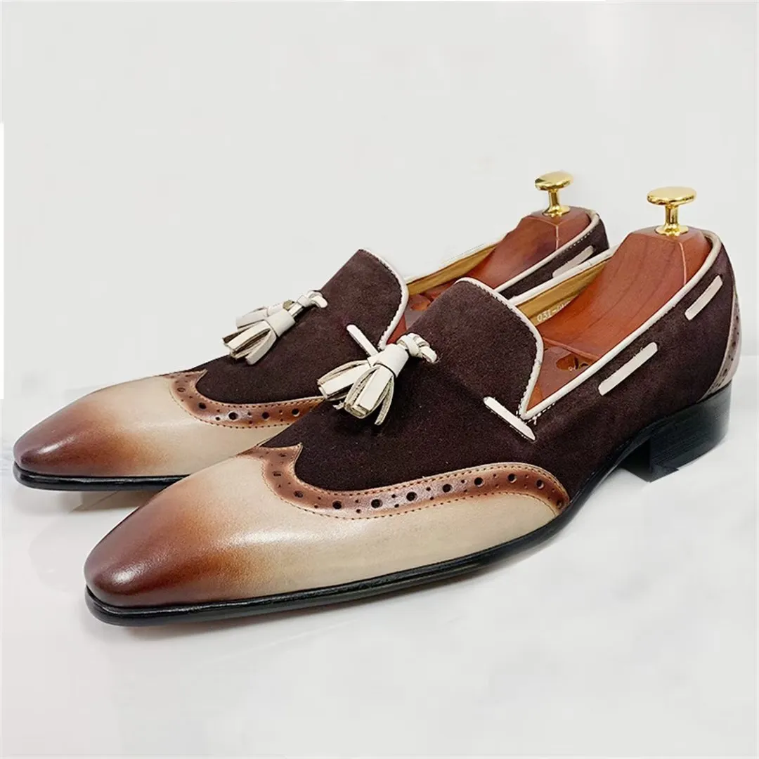 EliteStride Genuine Leather Prestige Pointed-Toe Loafers 1 2