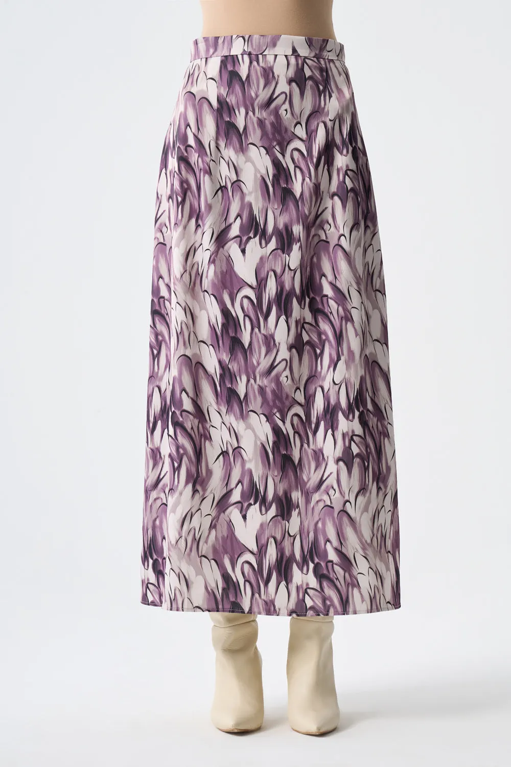 Ellipse Pattern Satin Skirt