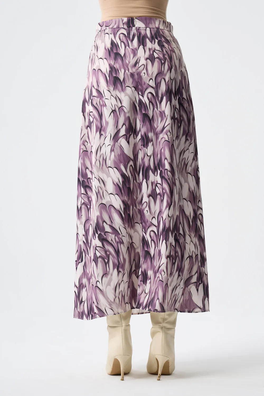 Ellipse Pattern Satin Skirt