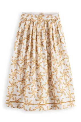 EMBROIDERED MAXI SKIRT STARFISH