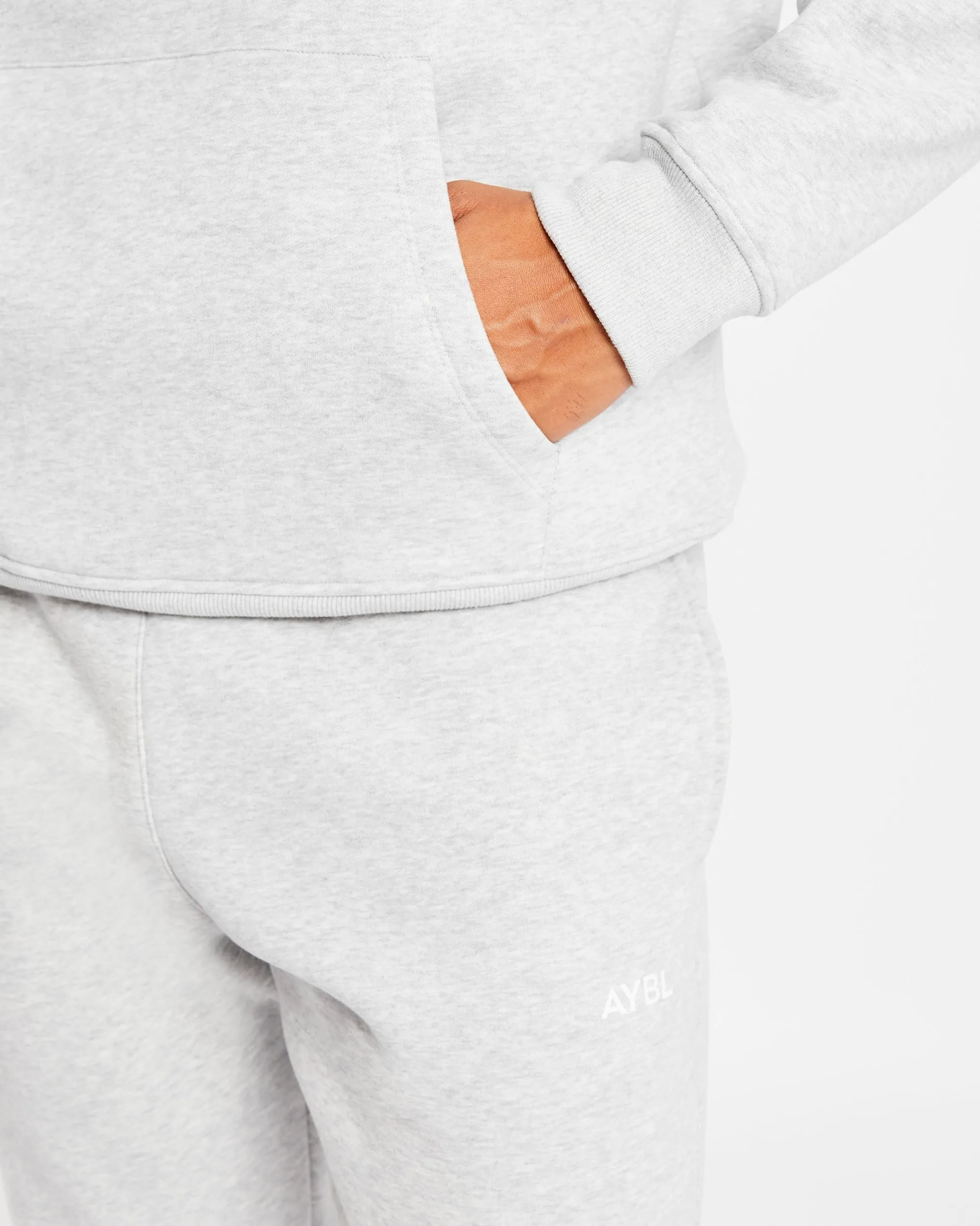 Essential Hoodie - Grey Marl