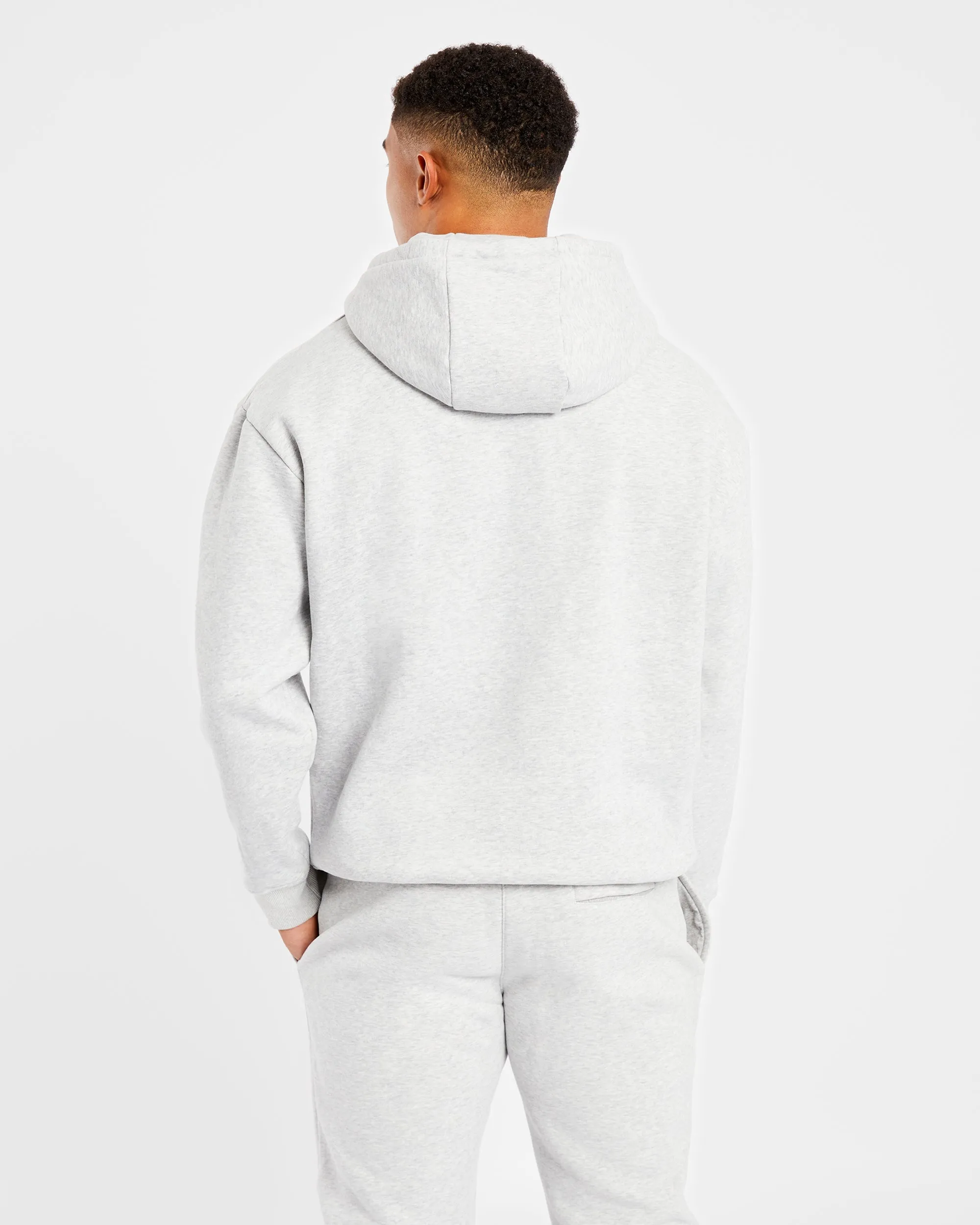 Essential Hoodie - Grey Marl