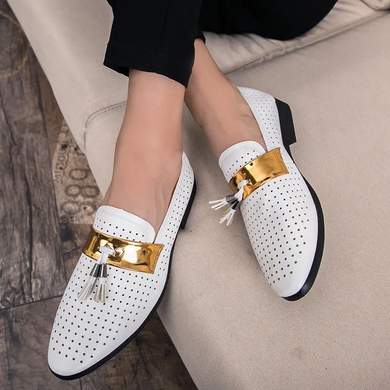 ExoticTasselLux Slip-On Dress Shoes