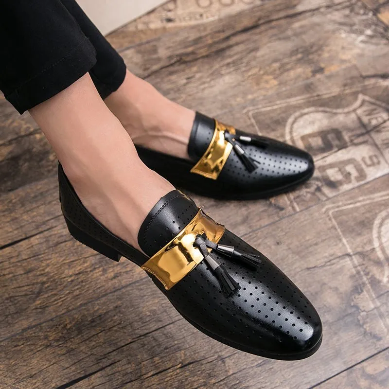 ExoticTasselLux Slip-On Dress Shoes