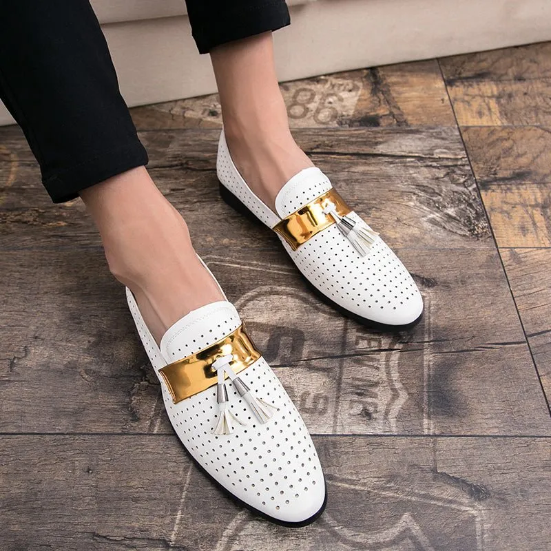 ExoticTasselLux Slip-On Dress Shoes