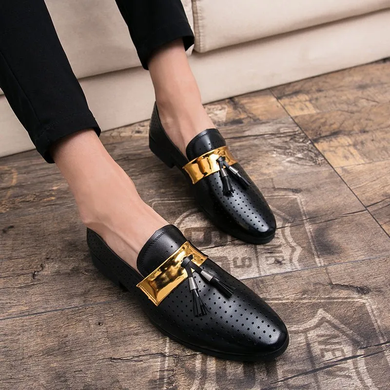 ExoticTasselLux Slip-On Dress Shoes