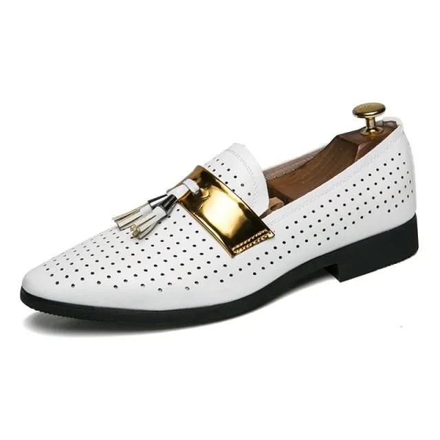 ExoticTasselLux Slip-On Dress Shoes