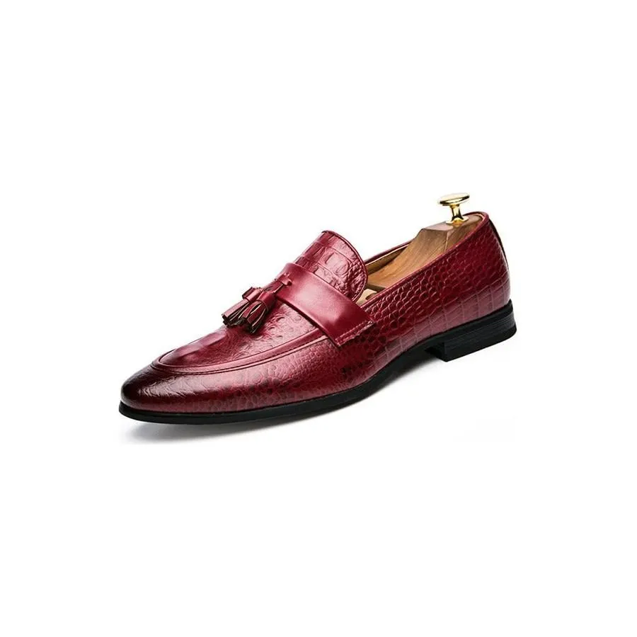 ExoticTasselLux Slip-On Dress Shoes