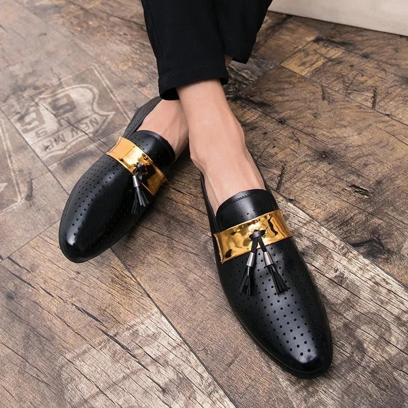 ExoticTasselLux Slip-On Dress Shoes