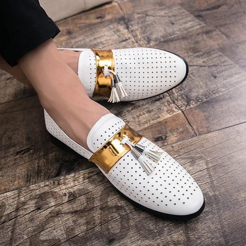 ExoticTasselLux Slip-On Dress Shoes