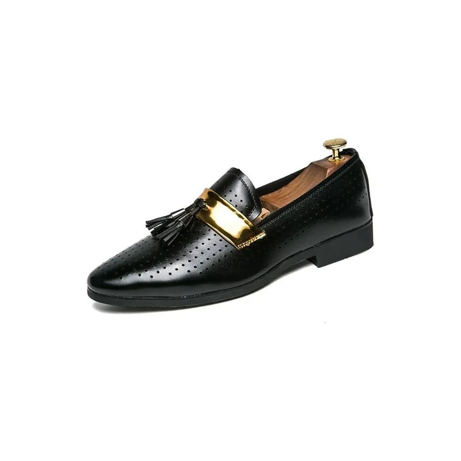 ExoticTasselLux Slip-On Dress Shoes