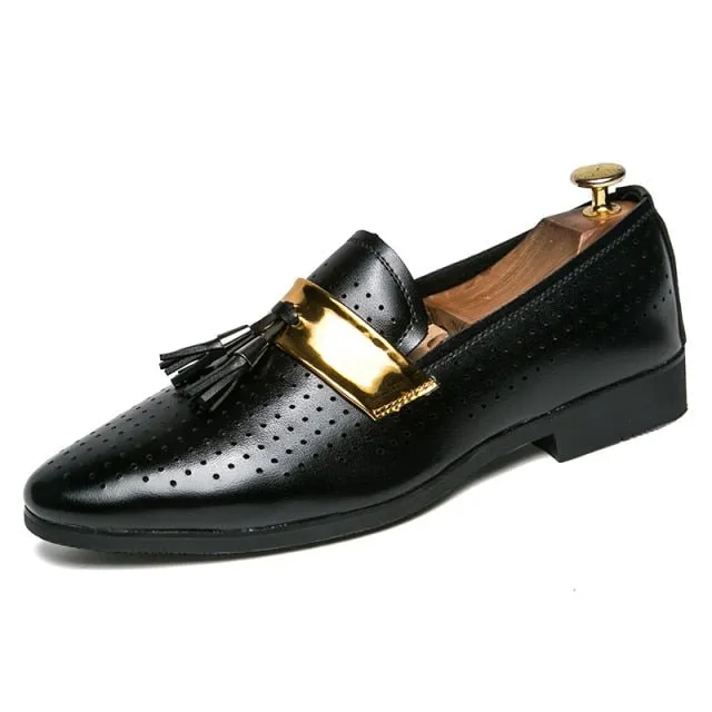 ExoticTasselLux Slip-On Dress Shoes