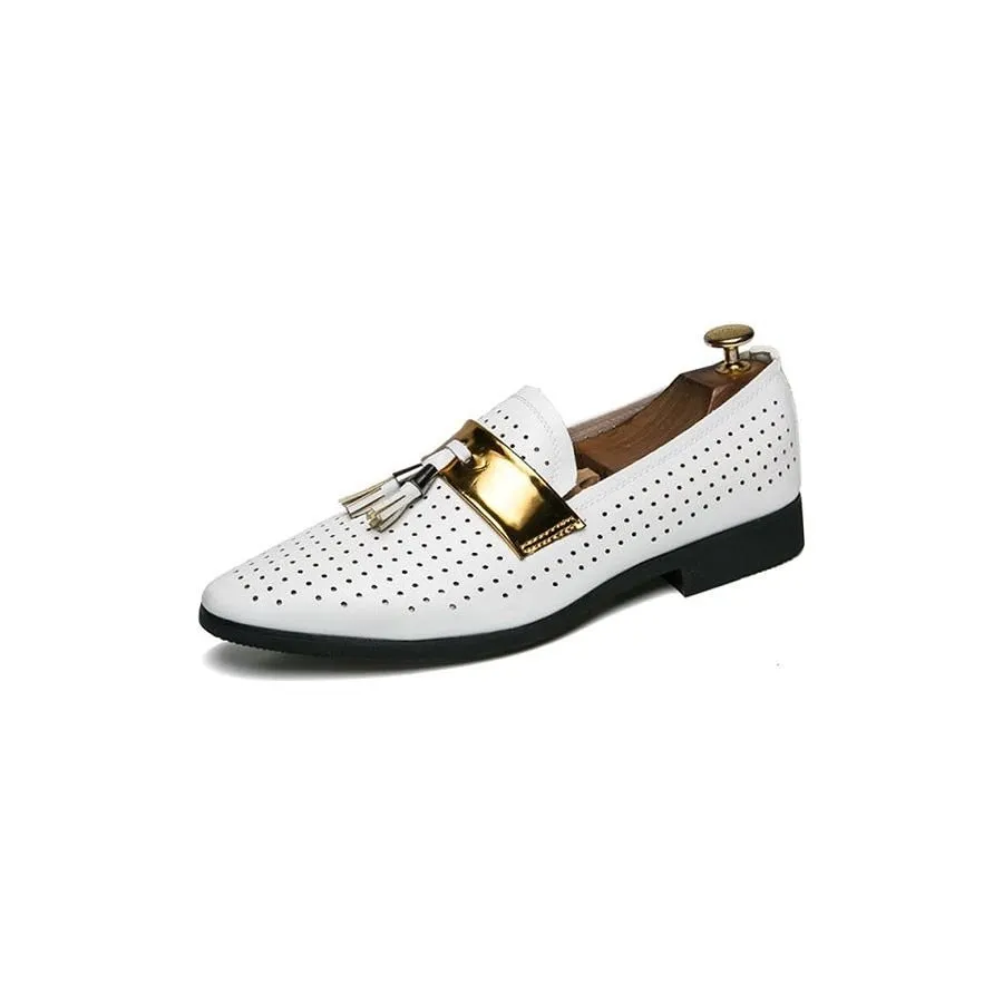 ExoticTasselLux Slip-On Dress Shoes