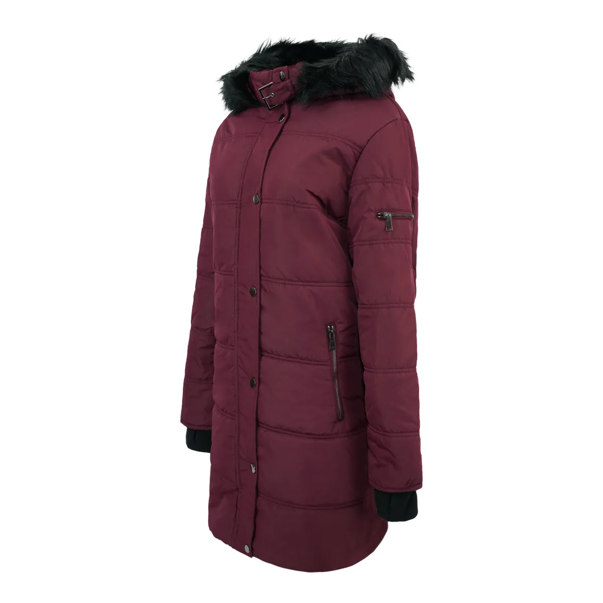 Falls Creek Junior Fur Trimmed Hooded Puffer Jacket