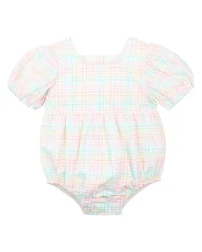 FOX & FINCH CANDY BLOSSOM CHECK BODYSUIT