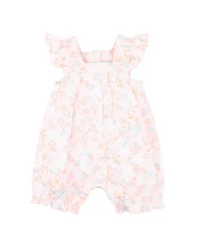 FOX & FINCH CANDY BLOSSOM PRINT FRILL ROMPER