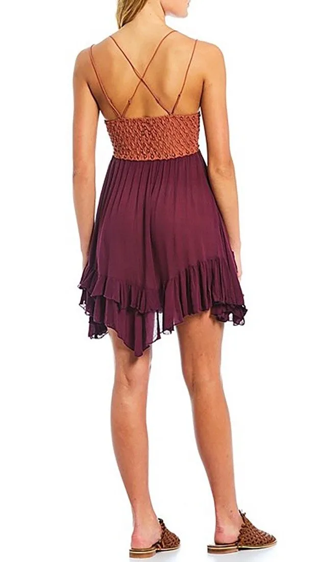 Free People Adella Slip Copper Combo