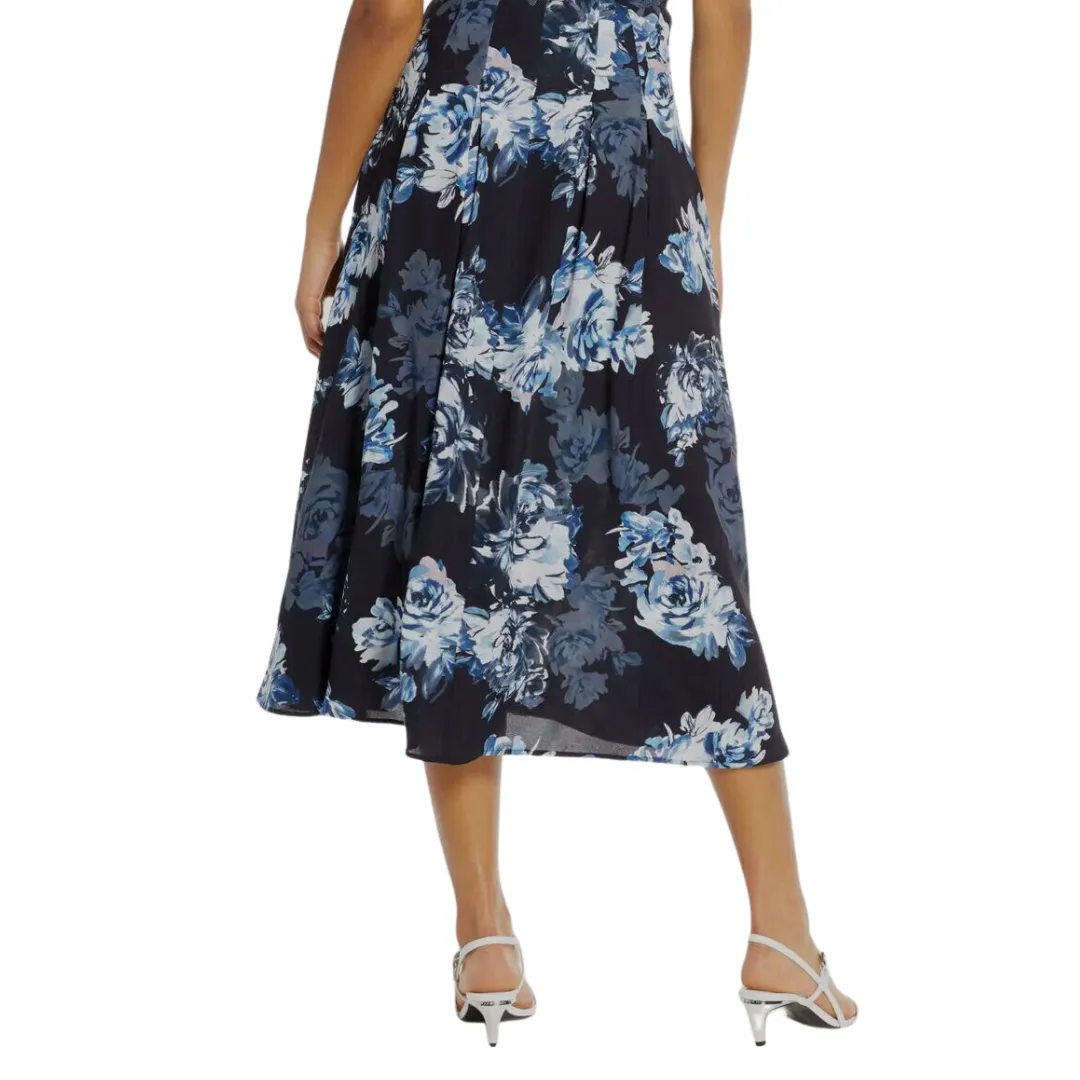 FRENCH CONNECTION Blue Floral Maxi Dress