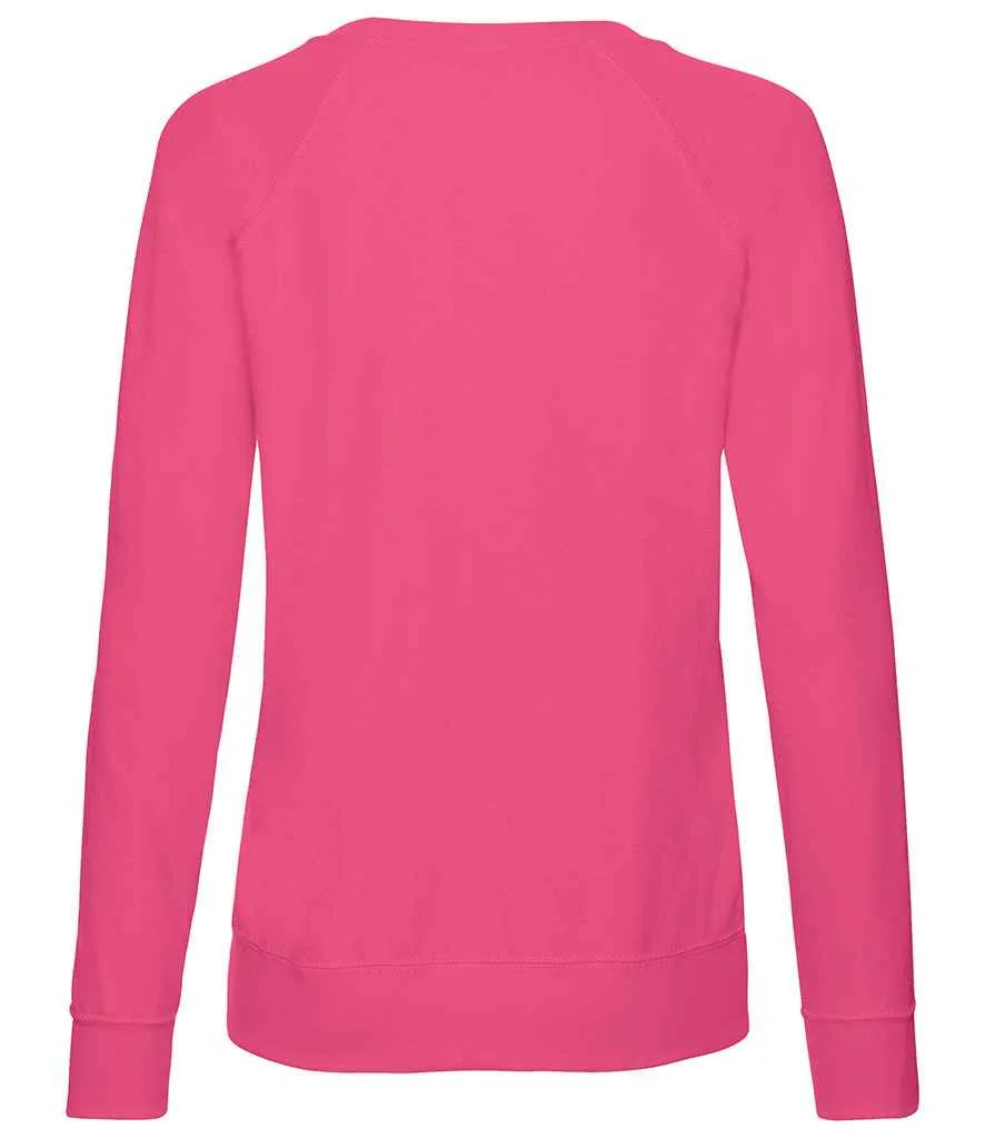 Fruit of the Loom Lightweight Raglan Sweatshirt (Ladies)