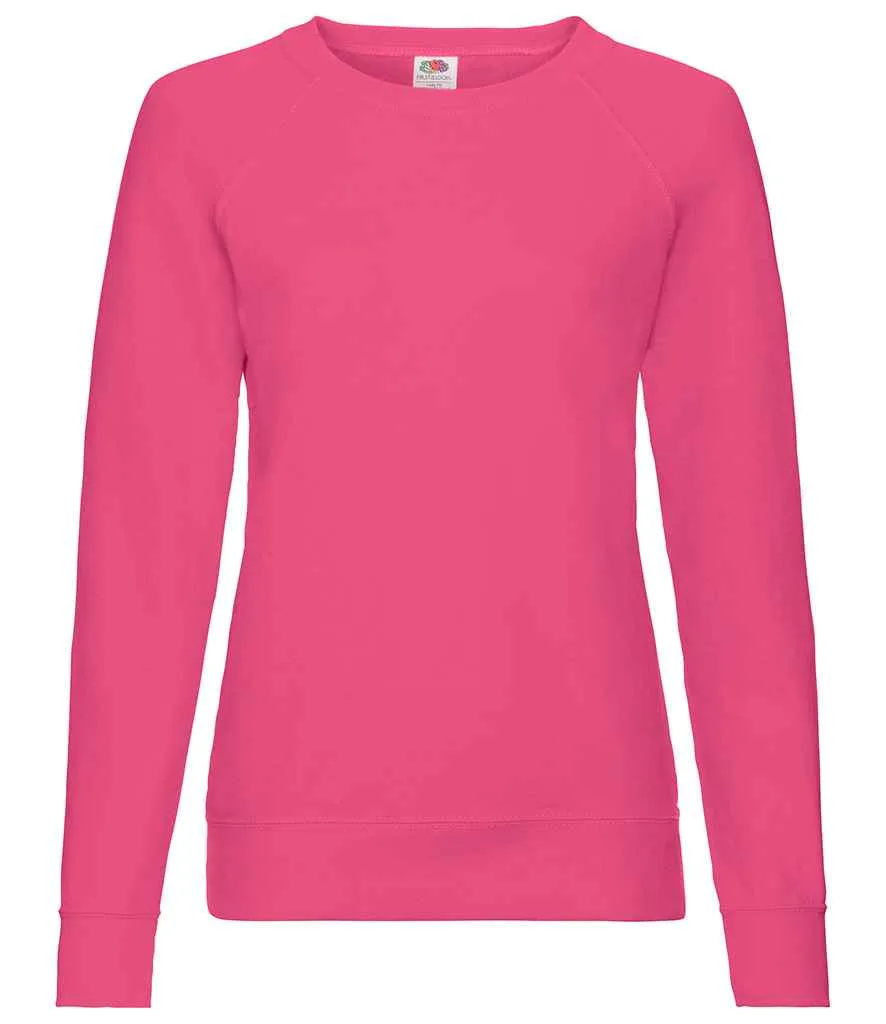 Fruit of the Loom Lightweight Raglan Sweatshirt (Ladies)