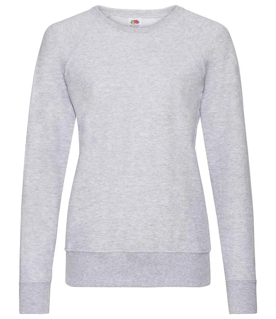 Fruit of the Loom Lightweight Raglan Sweatshirt (Ladies)