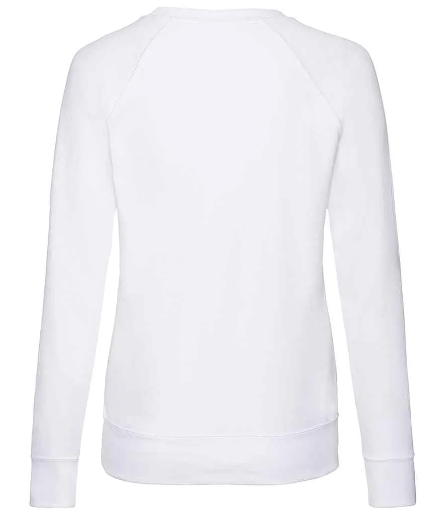 Fruit of the Loom Lightweight Raglan Sweatshirt (Ladies)