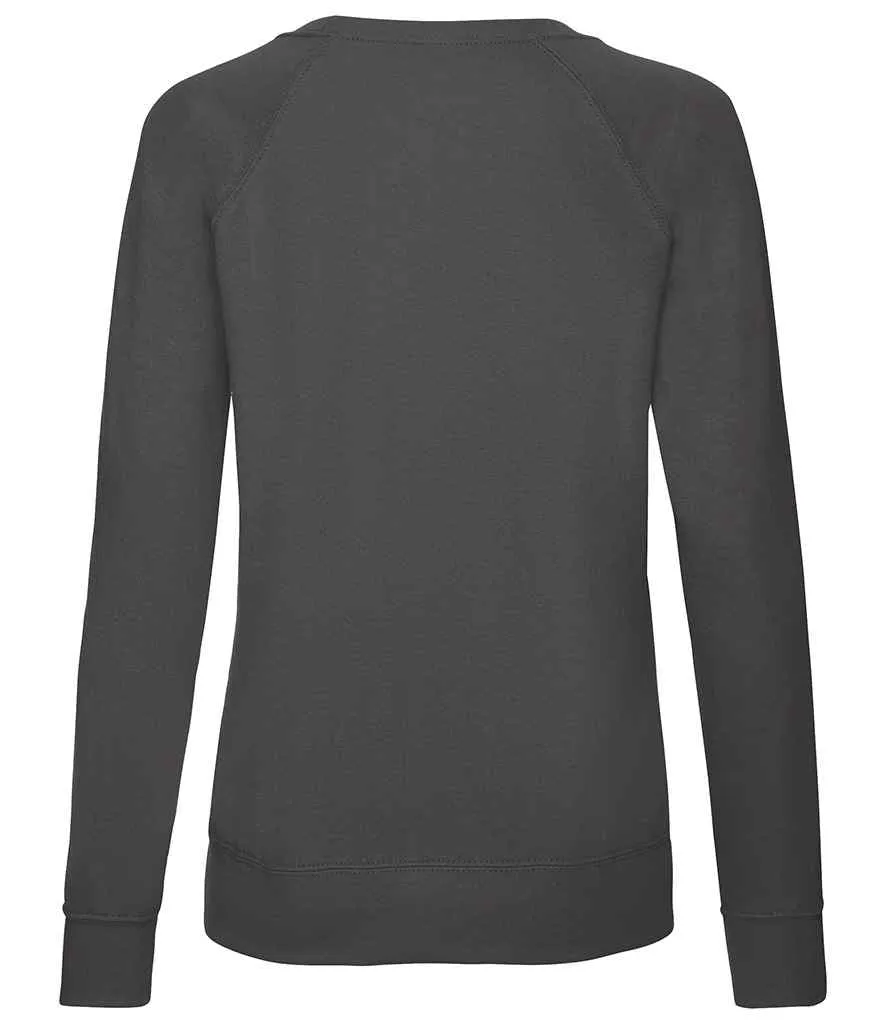 Fruit of the Loom Lightweight Raglan Sweatshirt (Ladies)