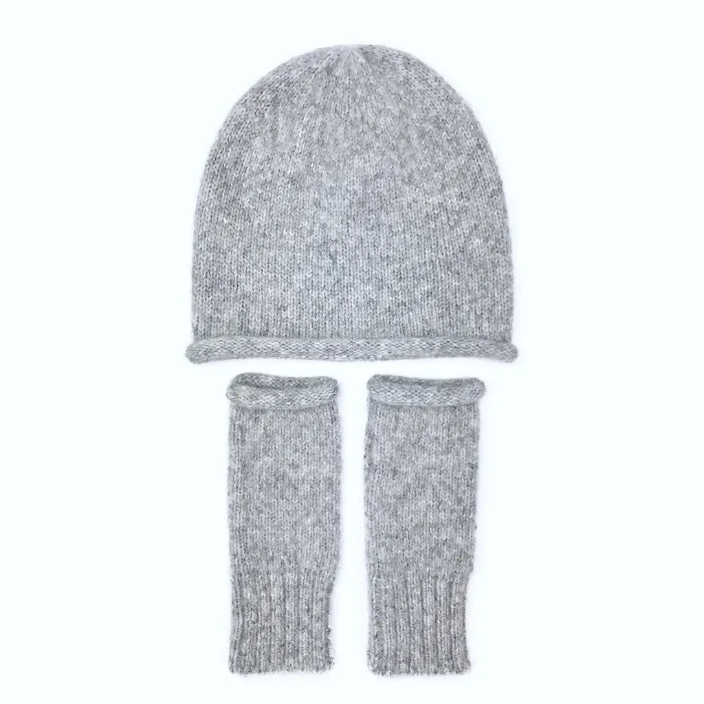 Gray Essential Knit Alpaca Beanie | Ethical Style