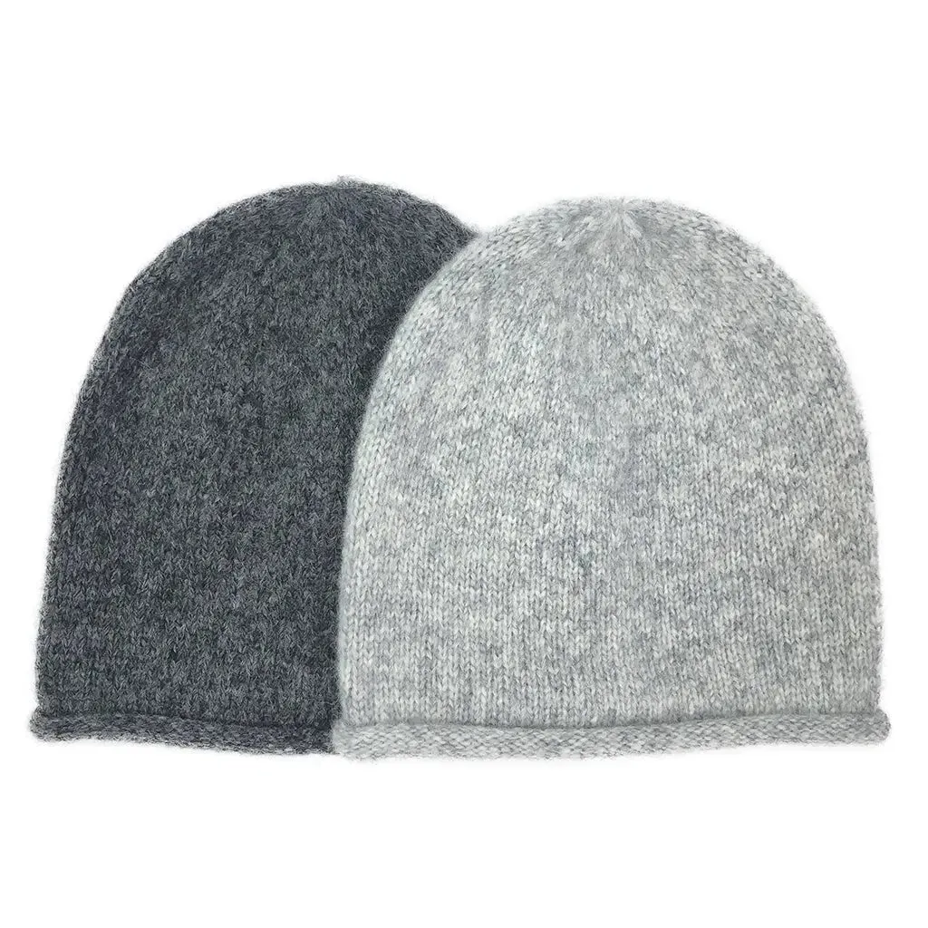 Gray Essential Knit Alpaca Beanie | Ethical Style