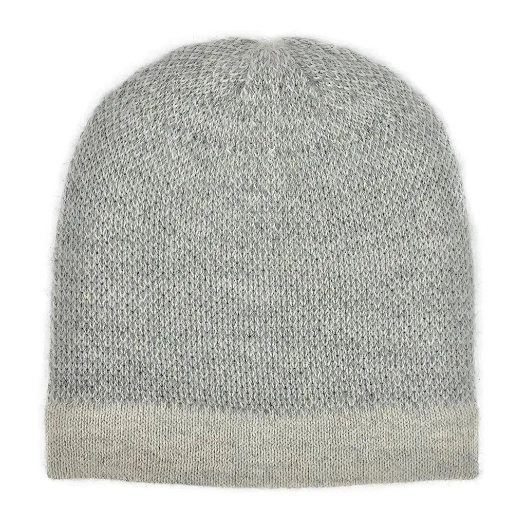 Gray Interwoven Alpaca Beanie | Ethical Style