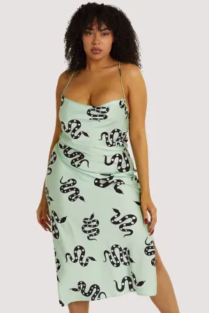 Green Moon Snake Dress