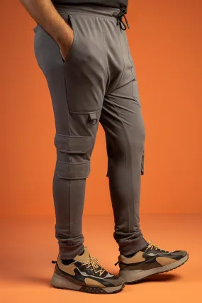 Grey Cargo Jog Pants (Plus Size) - W23 - MTR089P