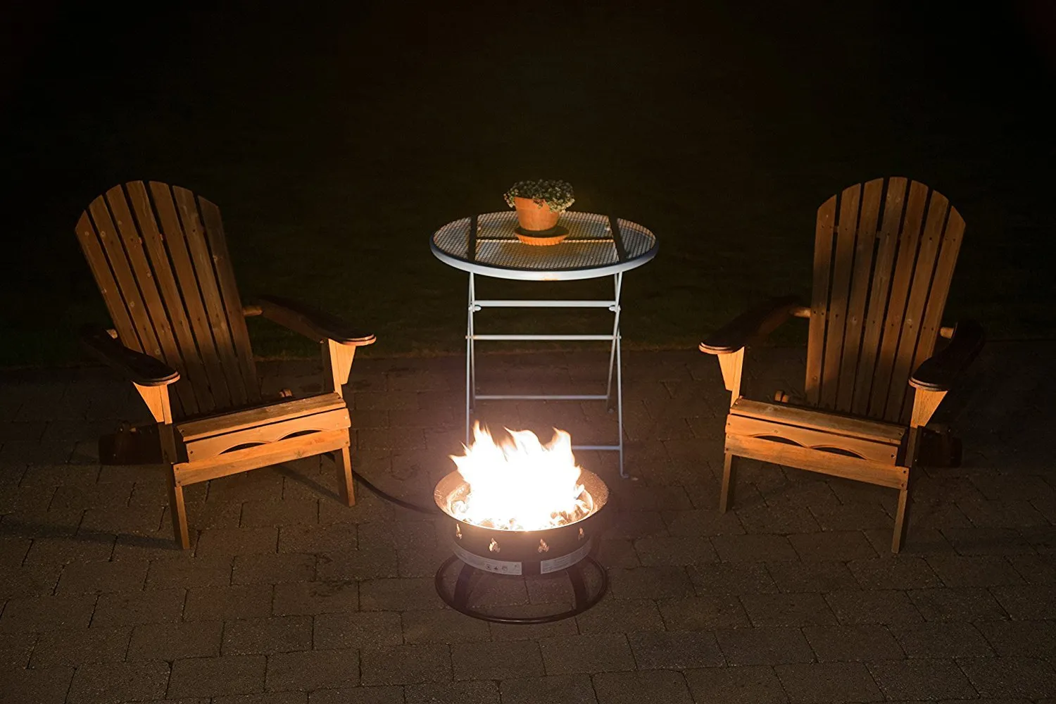 Heininger 5995 58,000 BTU Portable Propane Outdoor Fire Pit